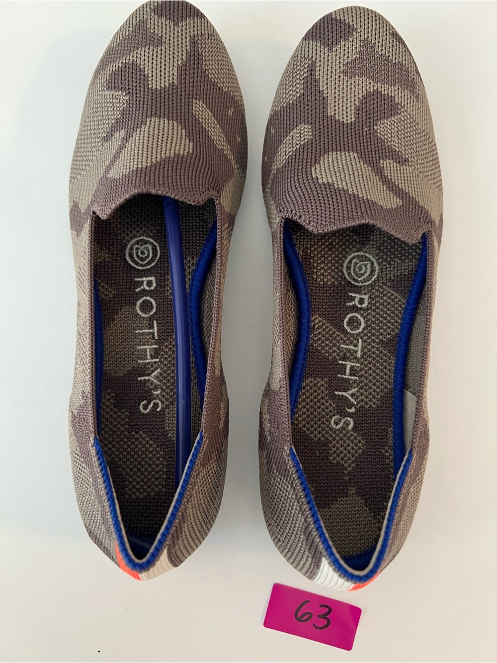 Rothy’s Gray Camo Loafers Size 9 NWOT